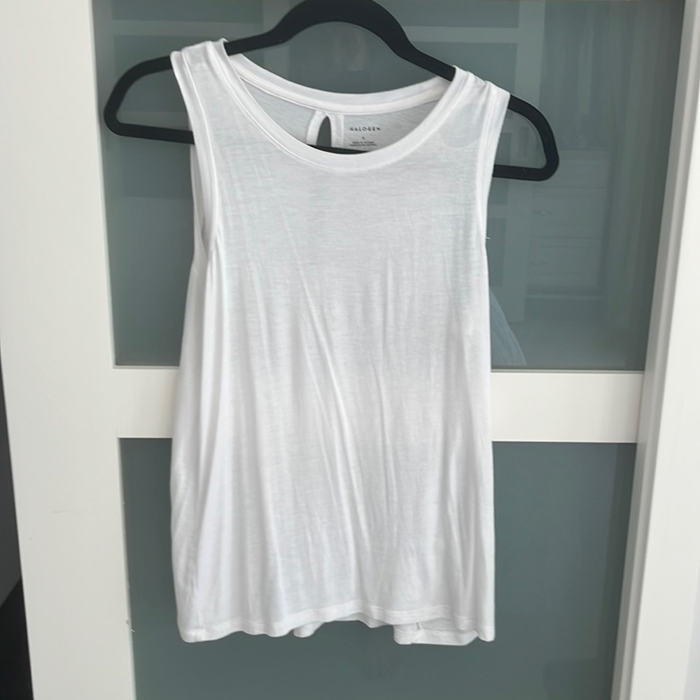 White Halogen sleeveless Top